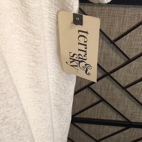 NEW TERRA SKY SIZE 2X CREAM COTTON DRESS SHIRT - Picture 5 of 7